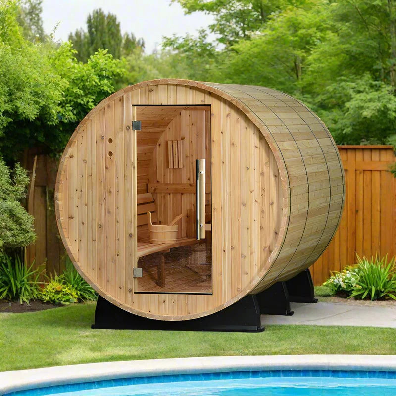 Yuanjie Solstice Panorama Barrel Sauna